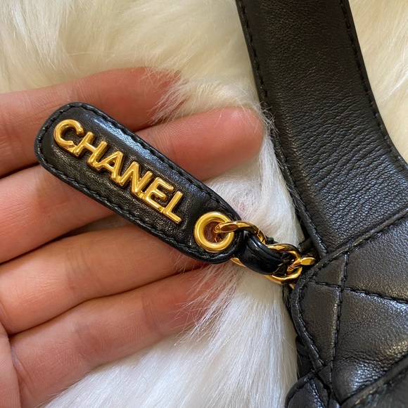 Authentic vintage Chanel lamp skin CC logo handbag - Picture 6 of 11